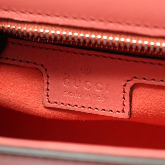 Gucci GG Shoulder Bag Leather Pink - Picture 4 of 6